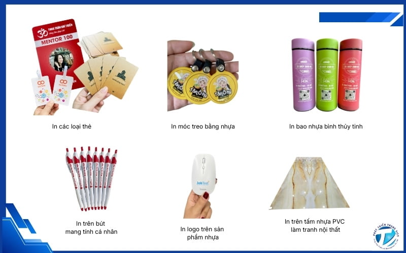 Các ứng dụng phổ biến của máy in trên nhựa